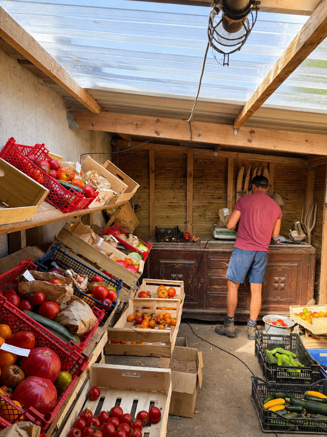 Produits locaux proposés dans le Casier Collectivité